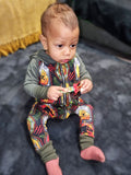 Zip Hooded Romper