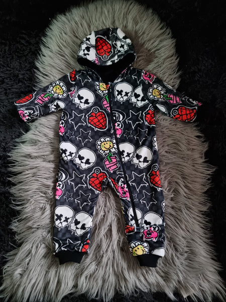 Handmade Children's All In One Hooded Coat